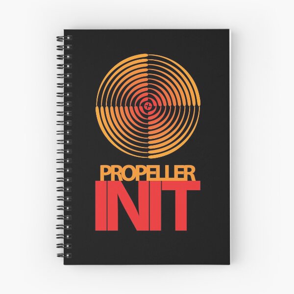 Item preview, Propeller INIT - Orange and Red - mostly on Black designed and sold by sleepingdogprod.
