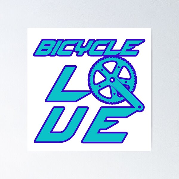 Item preview, Bicycle LOVE T-Shirt designed and sold by Rokahr-overland.