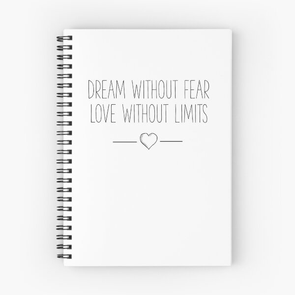 Item preview, Dream without fear love without limits quote sticker designed and sold by Modestquotes.