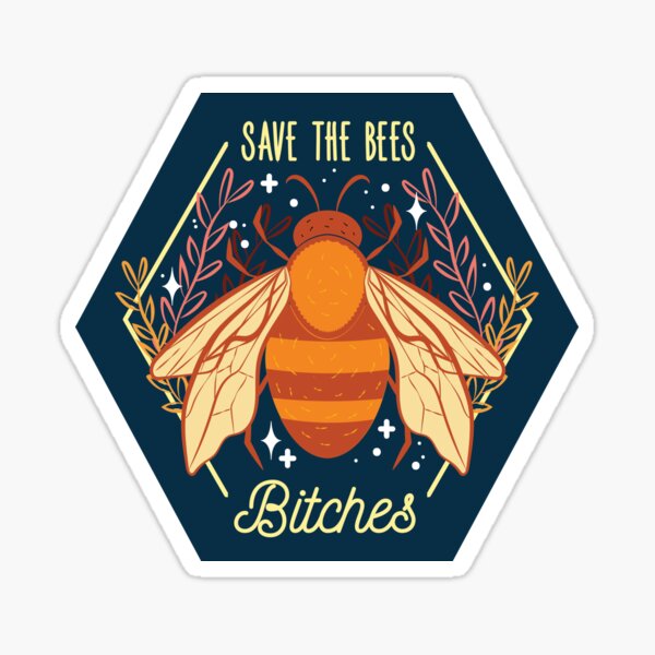 Save The Bees Sticker For Sale By Venusandmoon Redbubble