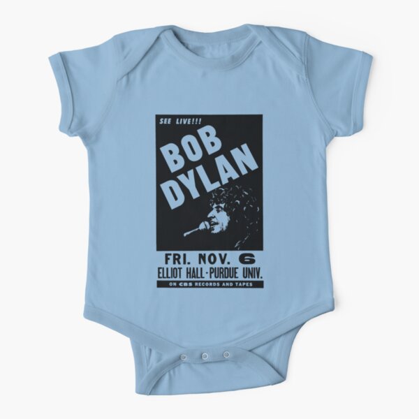 Bob Vintage Dylan Retro Concert Purdue University Short Sleeve Baby One-Piece