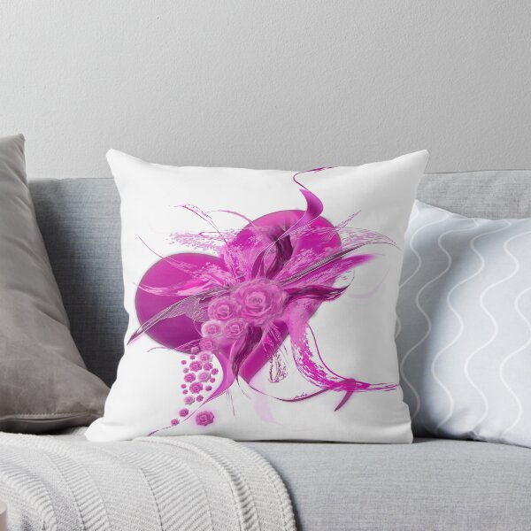 Item preview, Pink Heart Flower white by mjvision Mia Niemi designed and sold by mjvisiondesign.