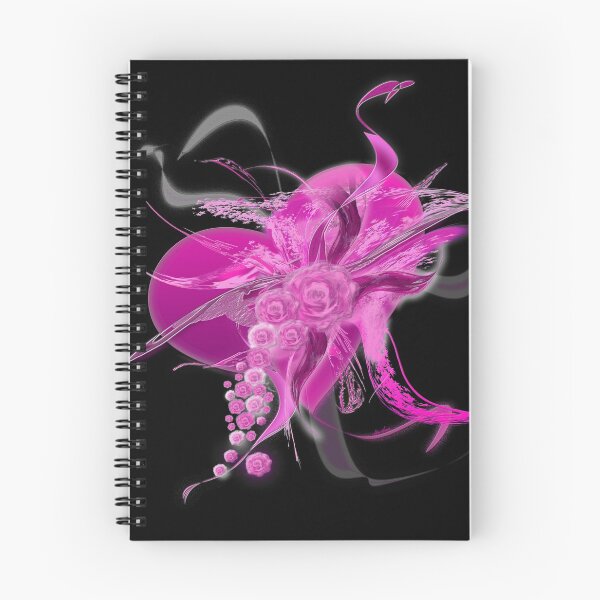 Item preview, Flor rosa del corazón negra de mjvision Mia Niemi designed and sold by mjvisiondesign.