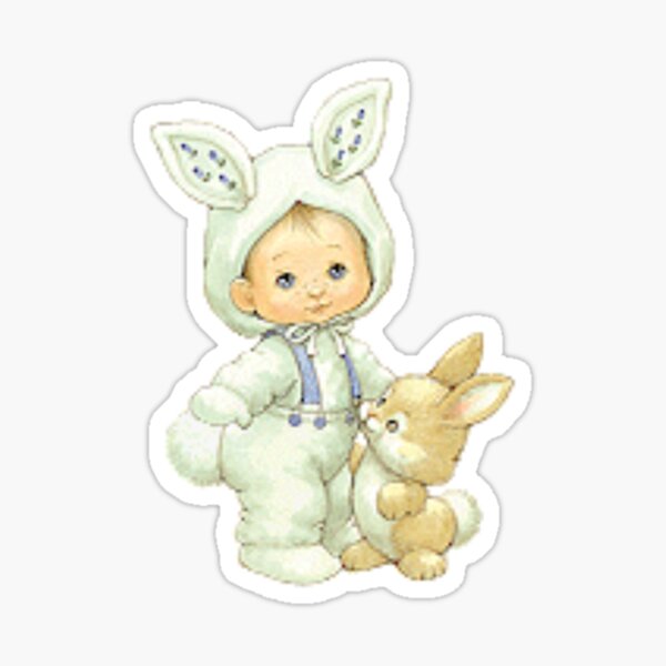 Item preview, Vintage Cute Little Boy Dressed As Easter Bunny  designed and sold by MurphyMorganGifts.
