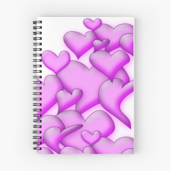Item preview, Pink Hearts white by mjvision Mia Niemi designed and sold by mjvisiondesign.