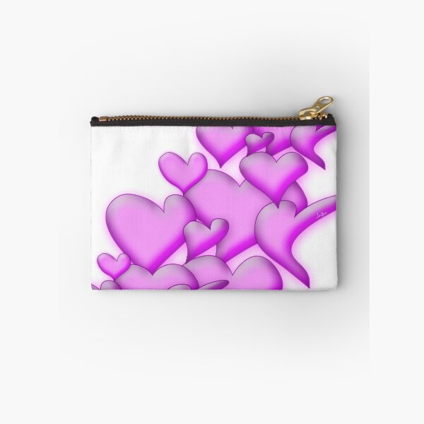 Item preview, Pink Hearts white by mjvision Mia Niemi designed and sold by mjvisiondesign.