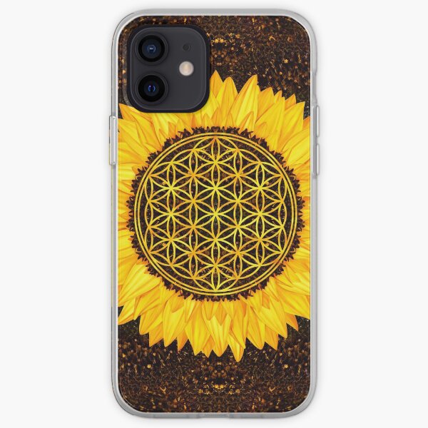Flower of Life -Sunflower #2 iPhone Soft Case