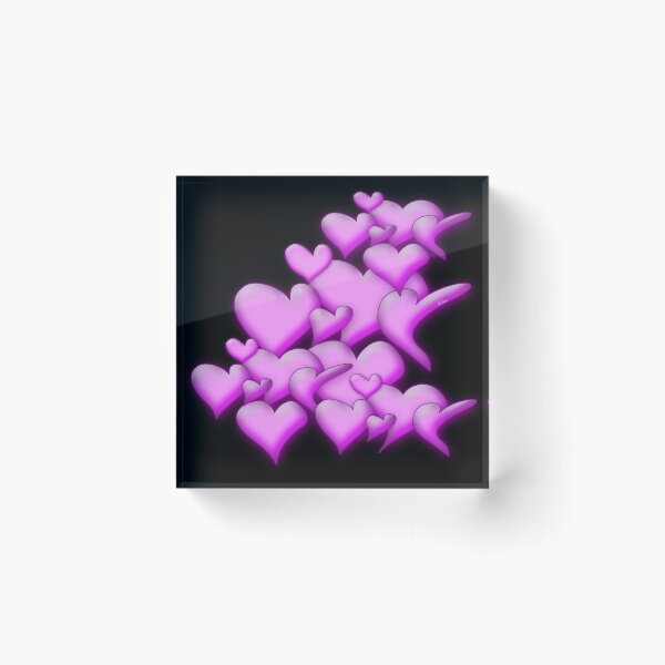 Item preview, Pink Hearts black by mjvision Mia Niemi designed and sold by mjvisiondesign.