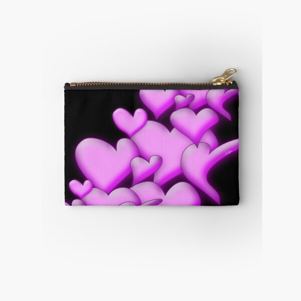Item preview, Pink Hearts black by mjvision Mia Niemi designed and sold by mjvisiondesign.