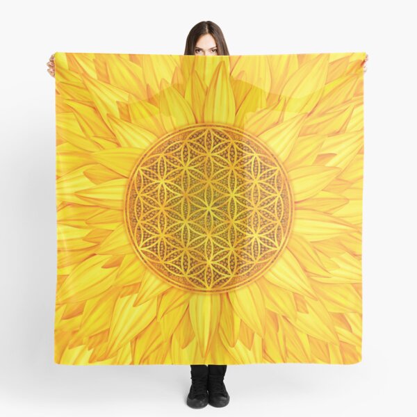 Flower of Life -Sunflower #3 Scarf