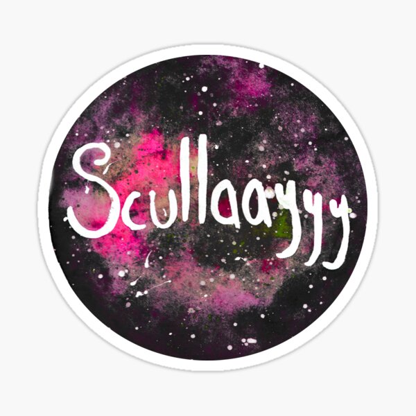 Scullayyyy X FILES Pink Space Nebula Sticker