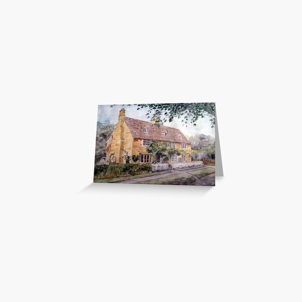 Cotswold Cottage, Buckland, Gloucestershire Greeting Card