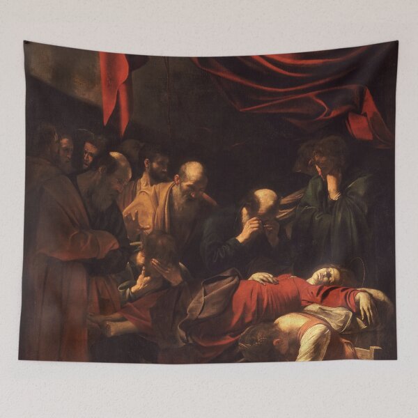 Item preview, Death of the Virgin by Caravaggio (1606) designed and sold by allhistory.