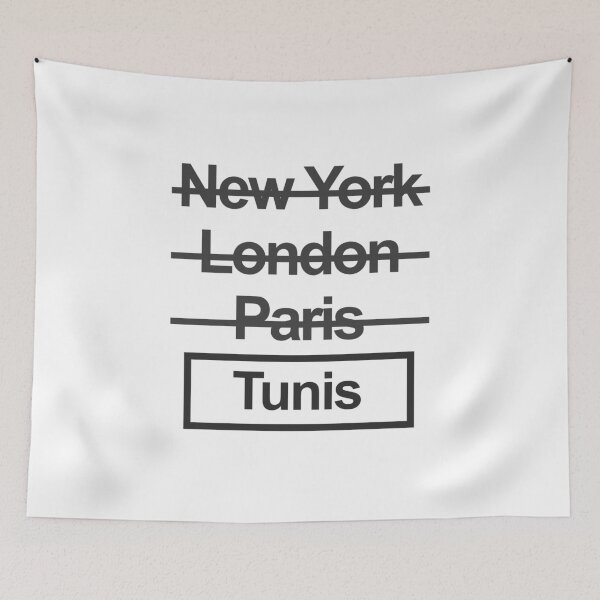 Artikelvorschau, Tunesien Tunis World City Text Design entworfen und verkauft von GetItGiftIt.