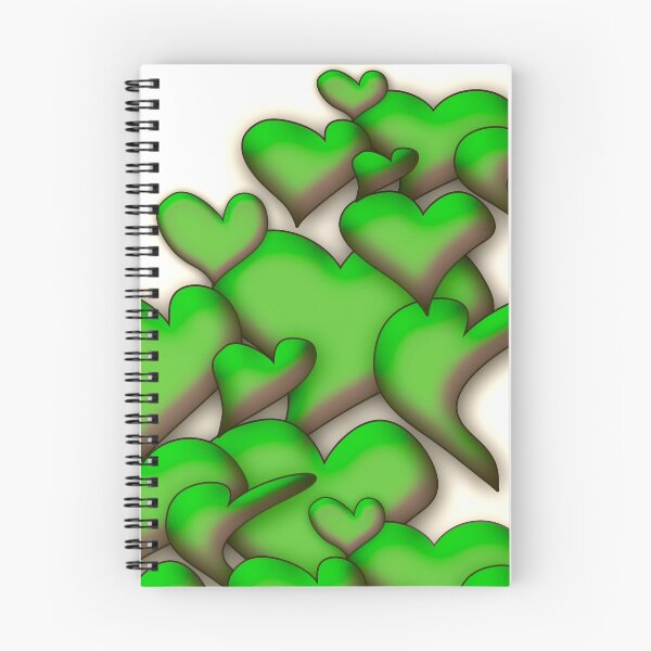 Item preview, Corazones verdes blanco por mjvision Mia Niemi designed and sold by mjvisiondesign.