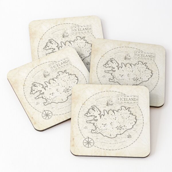 Item preview, Vintage Map Iceland designed and sold by Motivburg.