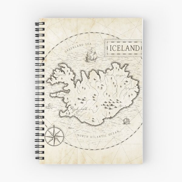 Item preview, Vintage Map Iceland designed and sold by Motivburg.