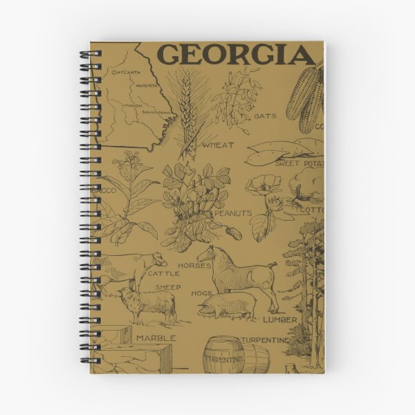 Item preview, Vintage Agricultural Map of Georgia (1915) - Tan designed and sold by BravuraMedia.