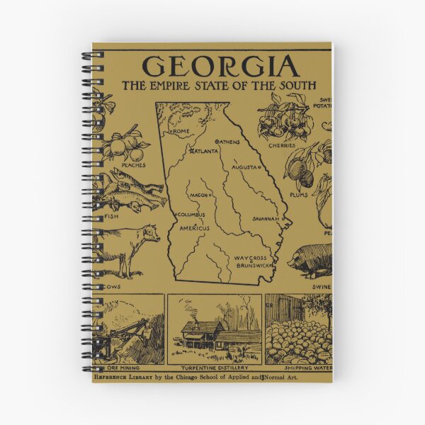 Item preview, Vintage Map of Georgia (1912) - Tan designed and sold by BravuraMedia.