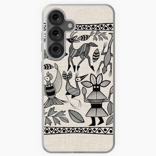 African Senufo Korhogo Tribal Ethnic Art Samsung Galaxy Soft Case