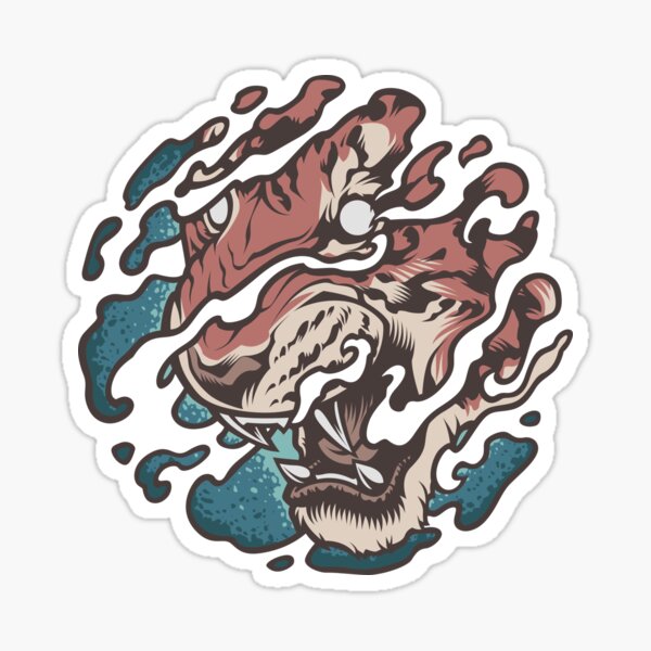 Tiger Tattoo Sticker