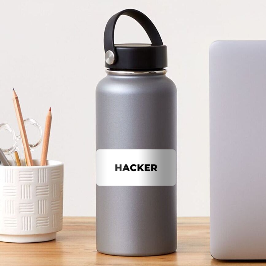 Hacker (Inverted) Sticker