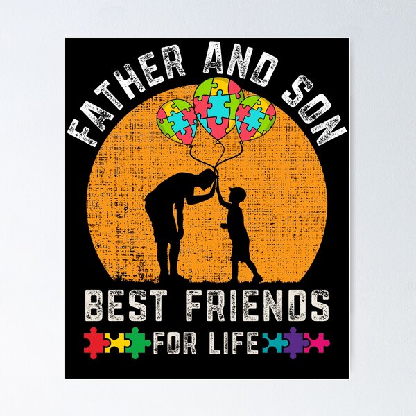 Item preview, Autism Dad Father and Son Best Friend for Life Autism Awareness designed and sold by mrsmitful.