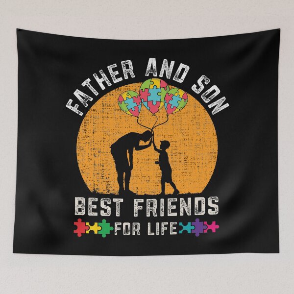 Item preview, Autism Dad Father and Son Best Friend for Life Autism Awareness designed and sold by mrsmitful.