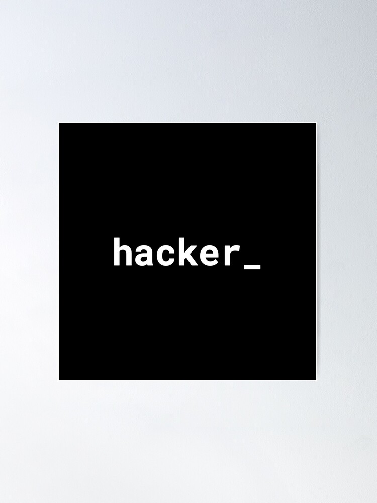 Thumbnail 2 of 3, Poster, hacker_ designed and sold by developer-gifts.