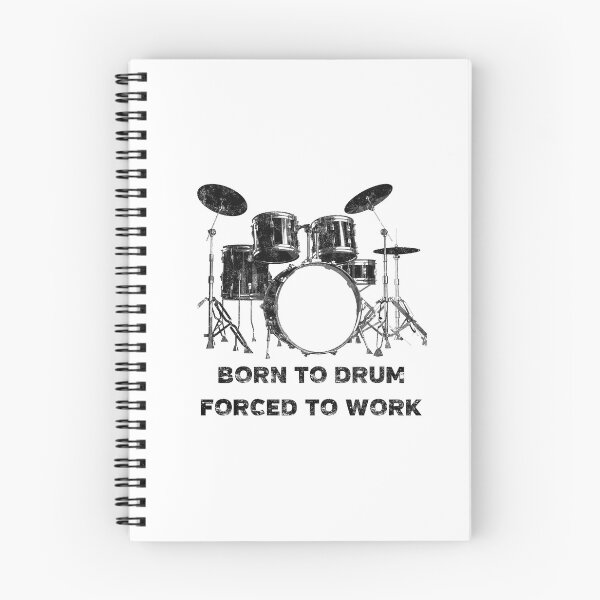 Item preview, Born To Drum Forced To Work Funny Drummer Drums designed and sold by artworkbyrihen.