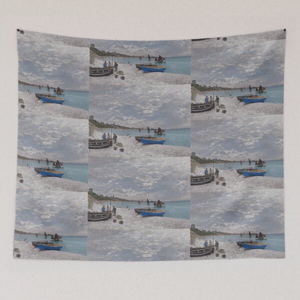 Aperçu de l'œuvre La plage de Sainte-Adresse - Monet créée et vendue par Vintage Designs +.