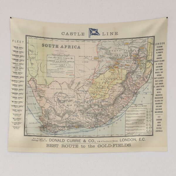 Item preview, Vintage South Africa Resource Map (1889) designed and sold by BravuraMedia.