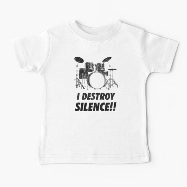 Item preview, I Destroy Silence Funny Drummer Drums designed and sold by artworkbyrihen.