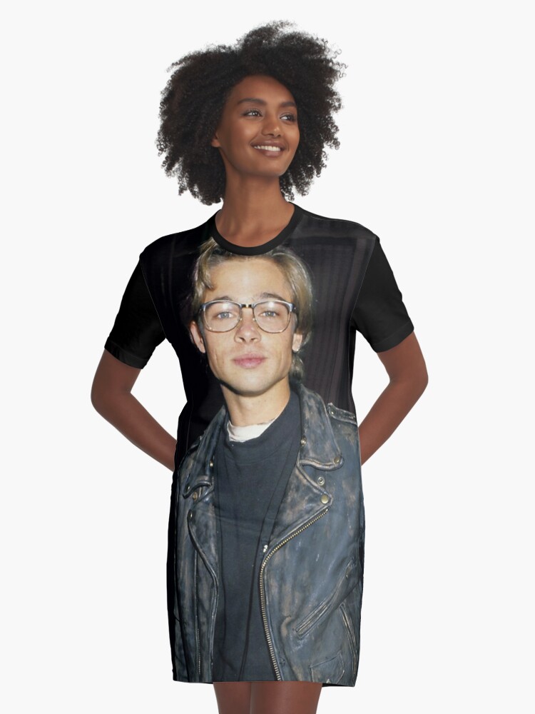 90 S Brad Pitt Graphic T Shirt Dress By Rakortyuii Redbubble