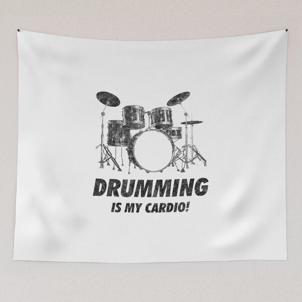 Item preview, Drumming Is My Cardio Funny Drummer Drums designed and sold by artworkbyrihen.