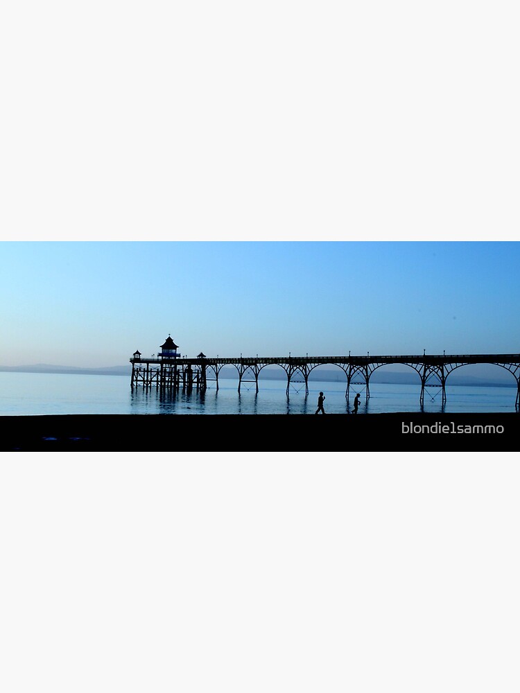 Thumbnail 2 of 2, Greeting Card, Children on Clevedon Sunset designed and sold by blondie1sammo.