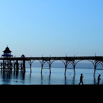 Artwork thumbnail, Children on Clevedon Sunset by blondie1sammo