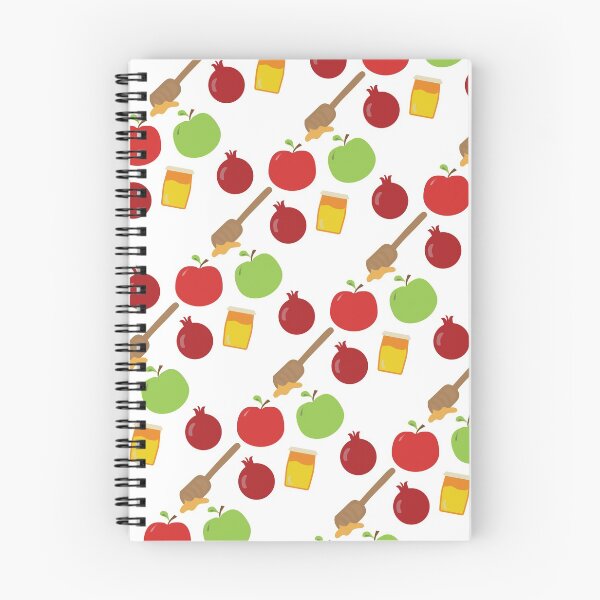 Item preview, Rosh Hashana jewish holiday symbols pattern designed and sold by sigdesign.