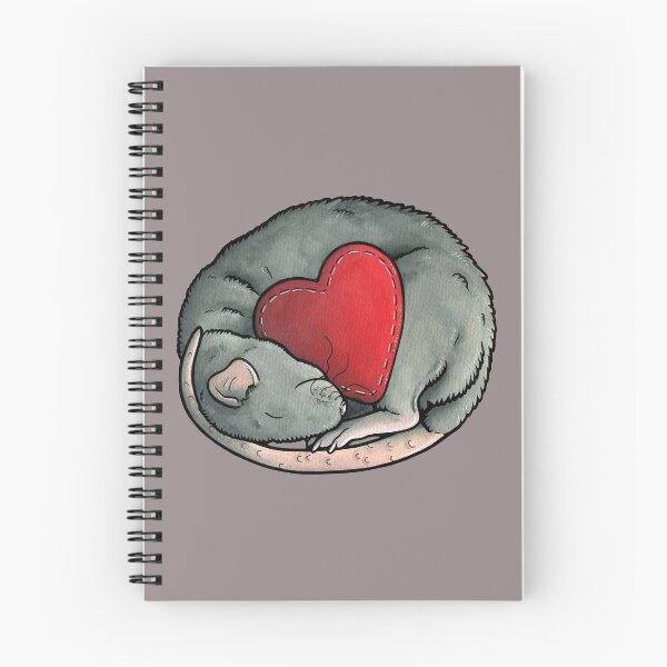 Item preview, Sleeping blue dumbo rex rat designed and sold by animalartbyjess.