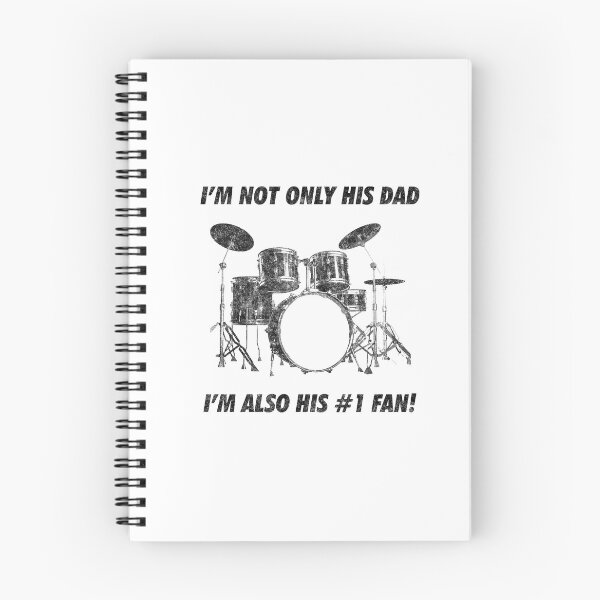 Item preview, I'm Not Only His Dad Im Also Number 1 Fan Funny Drumming designed and sold by artworkbyrihen.