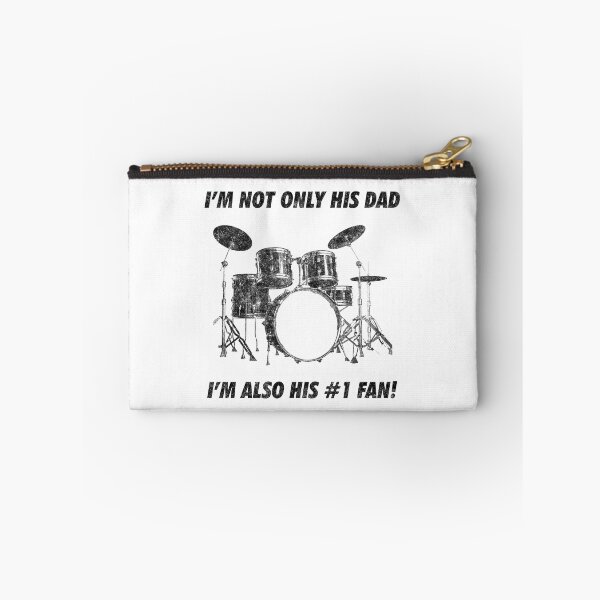 Item preview, I'm Not Only His Dad Im Also Number 1 Fan Funny Drumming designed and sold by artworkbyrihen.
