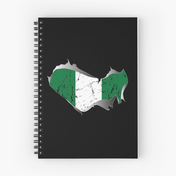 Item preview, Nigeria, flag, torn, torn open designed and sold by Spoox.