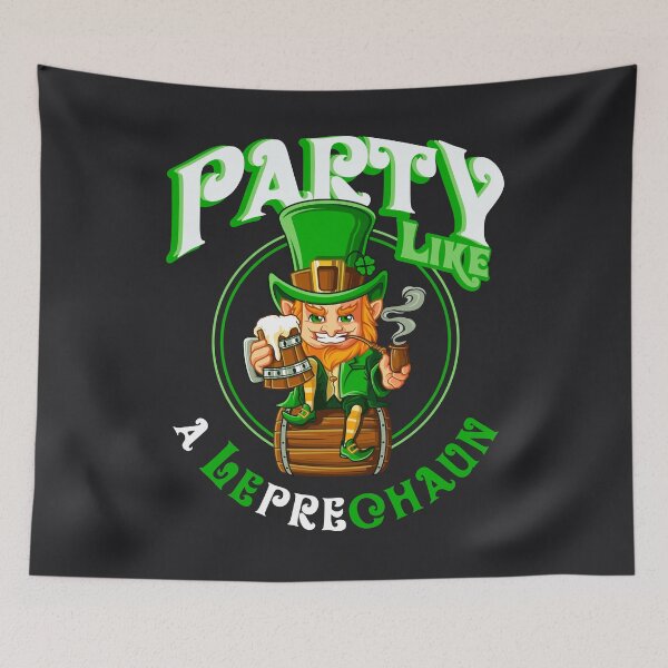 Item preview, Party Like A Leprechaun Funny St Patricks Day Leprechaun Art designed and sold by melsens.