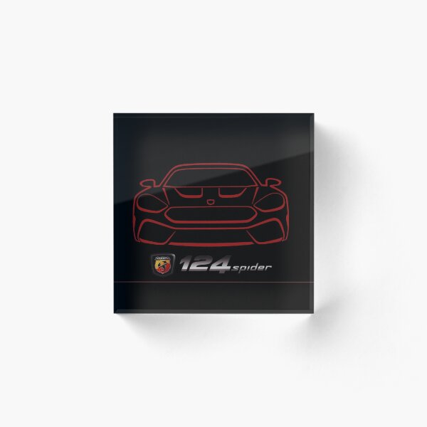 FIAT 124 ABARTH SPIDER Acrylic Block
