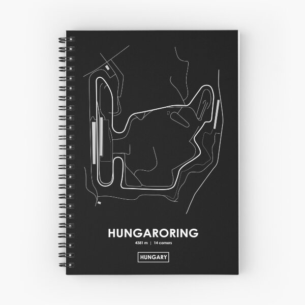 Item preview, Hungaroring - Hungary Track Map WHITE designed and sold by andreanastasio.