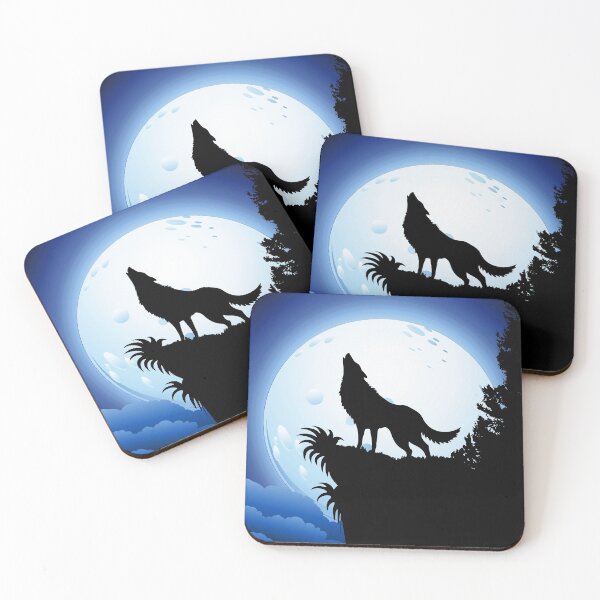 Item preview, Wolf Howling at Blue Moon designed and sold by BluedarkArt.