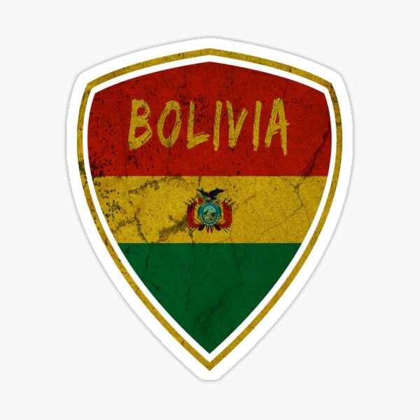 Voiture Autocollant blason "la Bolivie" BOLIVIA Coat of Arms 11 cm vinyle sticker konturg