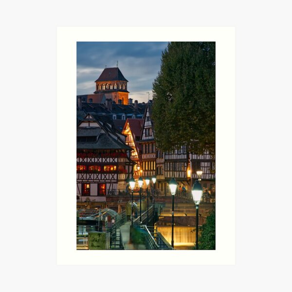 La Petite France la nuit Impression artistique