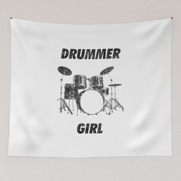 Item preview, Drummer Girl Funny Drumming designed and sold by artworkbyrihen.
