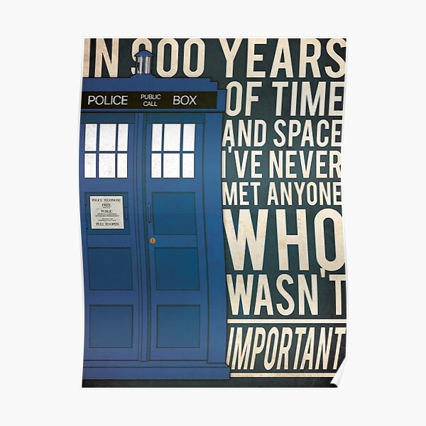 Doctor Who Posters Redbubble